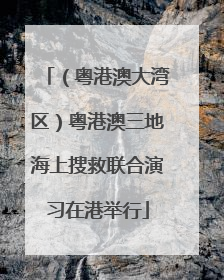 （粤港澳大湾区）粤港澳三地海上搜救联合演习在港举行